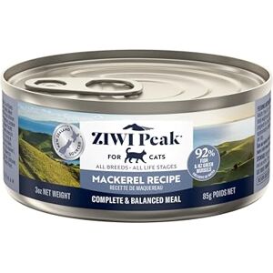 ZIWI Peak Grain Free Cat Food Tins All Natural High Protein Pate New Zealand Mackerel Recipe 24 x 85g Multipack ZIWI Peak Grain Free Cat Food Tins All Natural High Protein Pate New Zealand Mackerel Recipe 24 x 85g Multipack