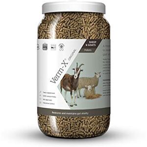 Verm-X Original All Natural Pellets for Sheep and Goats. Approved for Use on Organic Farms. Supports Intestinal Hygiene. Vet Approved. Maintains Gut Vitality. Wormwood Free Recipe. Verm-X Original All Natural Pellets for Sheep and Goats. Approved for Use on Organic Farms. Supports Intestinal Hygiene. Vet Approved. Maintains Gut Vitality. Wormwood Free Recipe.