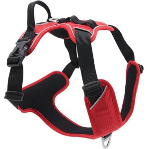 JACK AND VANILLA , Ergonomic Harness for Dogs, Reinforced Safety, Easy to Use, Versatile for Walking and Hiking, Modern Design, Size XL, Red, Model Expedition JACK AND VANILLA , Ergonomic Harness for Dogs, Reinforced Safety, Easy to Use, Versatile for Walking and Hiking, Modern Design, Size XL, Red, Model Expedition