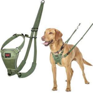 Halti No Pull Harness To Stop Your Dog Pulling on the Leash. Adjustable, Lightweight and Easy to Use. Reflective Dog Training Harness for Medium Dogs (Size M, Forest Green) Halti No Pull Harness To Stop Your Dog Pulling on the Leash. Adjustable, Lightweight and Easy to Use. Reflective Dog Training Harness for Medium Dogs (Size M, Forest Green)