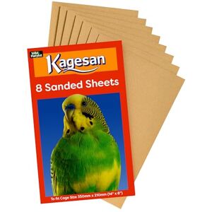 Kagesan Sand Sheets for Bird Cages, Small (35x21cm), Case of 96 Kagesan Sand Sheets for Bird Cages, Small (35x21cm), Case of 96