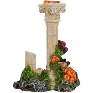 CLASSIC Roman Column Ruin Aquarium Ornament – Ancient Temple-Style Fish Tank Decoration – 145 x 90 x 178mm CLASSIC Roman Column Ruin Aquarium Ornament – Ancient Temple-Style Fish Tank Decoration – 145 x 90 x 178mm