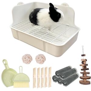 RUBYHOME WYOK Potty Trainer Corner Litter Box Pet Pan Bedding Small Animal, Rabbit Hamster Guinea Pig Ferret Gerbil Chinchilla RUBYHOME WYOK Potty Trainer Corner Litter Box Pet Pan Bedding Small Animal, Rabbit Hamster Guinea Pig Ferret Gerbil Chinchilla