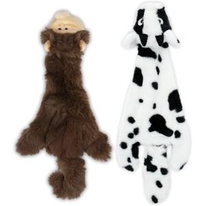 Best Pet Supplies 2-in-1 Stuffless Squeaky Dog Toys with Soft, Durable Fabric for Small, Medium, and Large Pets by No Stuffing for Indoor Play, Cow, Monkey, size M Best Pet Supplies 2-in-1 Stuffless Squeaky Dog Toys with Soft, Durable Fabric for Small, Medium, and Large Pets by No Stuffing for Indoor Play, Cow, Monkey, size M