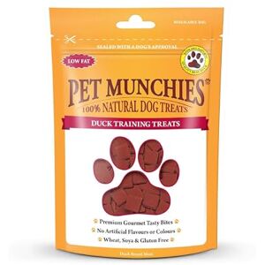 PET MUNCHIES Duck Dog Training Treats, Grain Free Tasty Bites with Natural Real Meat, Low in Fat 50g (Pack of 8) PET MUNCHIES Duck Dog Training Treats, Grain Free Tasty Bites with Natural Real Meat, Low in Fat 50g (Pack of 8)