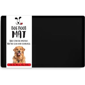 DogBuddy Waterproof Silicone Dog Food Mat with Edges - Small - Black - Dog Food Mat DogBuddy Waterproof Silicone Dog Food Mat with Edges - Small - Black - Dog Food Mat