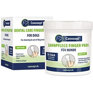 Canosept Dental Care Finger Pads for Dogs 50 Pads Dog teeth cleaning product for dental care and oral hygiene Dog breath freshener Plaque off Dogs Canosept Dental Care Finger Pads for Dogs 50 Pads Dog teeth cleaning product for dental care and oral hygiene Dog breath freshener Plaque off Dogs
