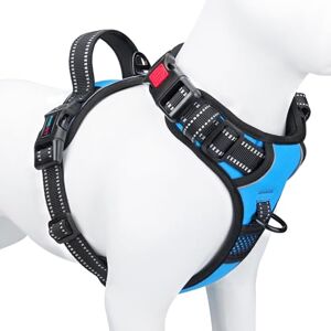 PHOEPET No Pull Dog Harness Blue - Dog Harness PHOEPET No Pull Dog Harness Blue - Dog Harness