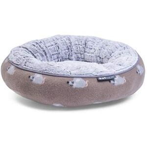 Petface Angry Mouse Round Donut Cat Bed for Kitten, Cat or Puppy, Secure & Cosy Retreat for Pets, 45L x 45W x 12H cm Petface Angry Mouse Round Donut Cat Bed for Kitten, Cat or Puppy, Secure & Cosy Retreat for Pets, 45L x 45W x 12H cm