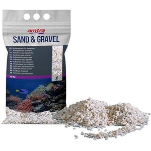 Amtra GRAVEL NOA Natural aquarium gravel, decorative floor, white coarse grains size 2-5 mm, size 10KG Amtra GRAVEL NOA Natural aquarium gravel, decorative floor, white coarse grains size 2-5 mm, size 10KG