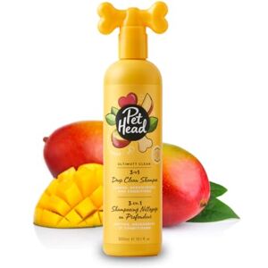 Pet Head Ultimutt Clean 3-in-1 Deep Clean Dog Shampoo Exotic Mango Scent Deeply Cleanses, Deodorises & Conditions your Dogs Coat Eliminates Skunk & Fox Poo Dog shampoo for Smelly Dogs 300ml Pet Head Ultimutt Clean 3-in-1 Deep Clean Dog Shampoo Exotic Mango Scent Deeply Cleanses, Deodorises & Conditions your Dogs Coat Eliminates Skunk & Fox Poo Dog shampoo for Smelly Dogs 300ml