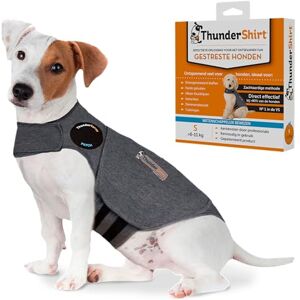 Thundershirt for Dogs Small, Calming Jacket for Dogs, Dog Anxiety Jacket, Instant Natural Relief for Storms, Fireworks & Separation, Calming Vest, 5 Sizes, Grey Thundershirt for Dogs Small, Calming Jacket for Dogs, Dog Anxiety Jacket, Instant Natural Relief for Storms, Fireworks & Separation, Calming Vest, 5 Sizes, Grey