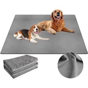Barpor Washable Pee Pads for Dogs 36"*48" Grey 2 Packs Thick Reusable Puppy Pads Strong Absorbing Leak-Proof Dog Whelping Mats Chew-Proof Non-Slip Dog Playpen Pads Barpor Washable Pee Pads for Dogs 36"*48" Grey 2 Packs Thick Reusable Puppy Pads Strong Absorbing Leak-Proof Dog Whelping Mats Chew-Proof Non-Slip Dog Playpen Pads