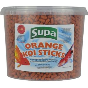 Supa Koi Orange Pond Sticks Fish Food 3 Litre Bucket Premium Quality Pond Fish Food Offering A Nutritionally Balanced Diet Contains Spirulina Which Enhances The Colour Of Your Fish Supa Koi Orange Pond Sticks Fish Food 3 Litre Bucket Premium Quality Pond Fish Food Offering A Nutritionally Balanced Diet Contains Spirulina Which Enhances The Colour Of Your Fish