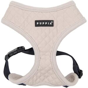 Puppia Irvin Dog Harness Over-The-Head Warm Winter Diamond Pattern Adjustable Chest for Small and Medium Dog, Cream, Medium Puppia Irvin Dog Harness Over-The-Head Warm Winter Diamond Pattern Adjustable Chest for Small and Medium Dog, Cream, Medium