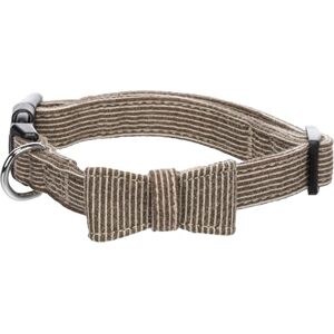 Flamingo Dog Collar with bow tie Herbert Light brown M 35-50cm 20mm Flamingo Dog Collar with bow tie Herbert Light brown M 35-50cm 20mm