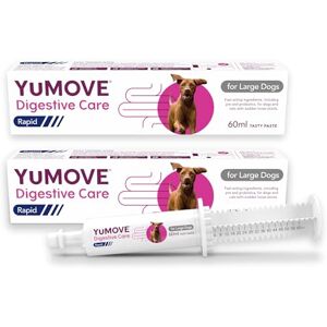 YuMOVE Digestive Care Rapid, Dog Pre and Probiotic Paste for Gut Health, Digestive Supplements with Fast-Acting Ingredients for Large Dogs, 2 x60ml YuMOVE Digestive Care Rapid, Dog Pre and Probiotic Paste for Gut Health, Digestive Supplements with Fast-Acting Ingredients for Large Dogs, 2 x60ml