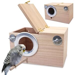 PIVBY Parakeet Nest Box Bird House Breeding Box - Bird Type PIVBY Parakeet Nest Box Bird House Breeding Box - Bird Type