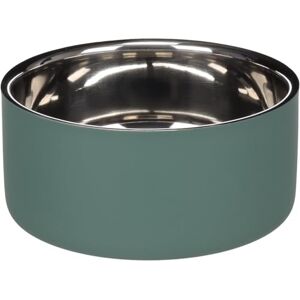Flamingo FEEDING AND DRINKING BOWL XARA ROUND GREEN 17x7,4CM 1,2L Flamingo FEEDING AND DRINKING BOWL XARA ROUND GREEN 17x7,4CM 1,2L