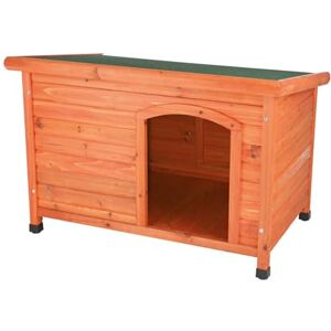 Trixie Natura Flat Roof Dog Kennel,Brown, S-M: 85 × 58 × 60 cm Trixie Natura Flat Roof Dog Kennel,Brown, S-M: 85 × 58 × 60 cm