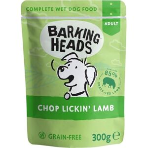 Barking Heads Wet Dog Food Chop Lickin' Lamb No Artificial Flavours Grain-Free Recipe (10 x 300 g) Barking Heads Wet Dog Food Chop Lickin' Lamb No Artificial Flavours Grain-Free Recipe (10 x 300 g)