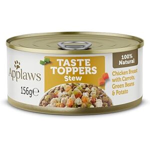 Applaws 100% Natural Wet Dog Food Tins, Grain Free Chicken with Vegetables Stew, 156g (Pack of 12) Applaws 100% Natural Wet Dog Food Tins, Grain Free Chicken with Vegetables Stew, 156g (Pack of 12)