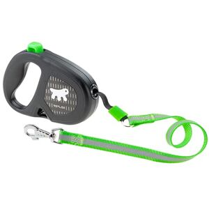 Ferplast FLIPPY ONE REFLEX Reflective Extendable Dog Lead Evening Walks Bag Holder Lock & Release Button Ergonomic Design Tape Max 25 Kg 5m, Green Ferplast FLIPPY ONE REFLEX Reflective Extendable Dog Lead Evening Walks Bag Holder Lock & Release Button Ergonomic Design Tape Max 25 Kg 5m, Green