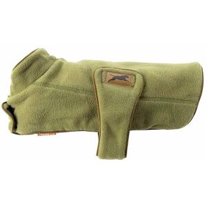 House of Paws Comfort Zone Heavy Canvas Fleece Jacket Green 12in House of Paws Comfort Zone Heavy Canvas Fleece Jacket Green 12in