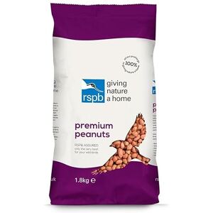 RSPB Premium Peanuts 1.8Kg Wild bird Food, supporting Charity, Re-sealable & recyclable pouches, for use in Garden & outdoors. Perfect for Feeders, ground feeders & bird tables RSPB Premium Peanuts 1.8Kg Wild bird Food, supporting Charity, Re-sealable & recyclable pouches, for use in Garden & outdoors. Perfect for Feeders, ground feeders & bird tables