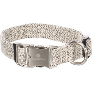 Flamingo Dog Collar Lago White & Black L 45-65cm 25mm Flamingo Dog Collar Lago White & Black L 45-65cm 25mm