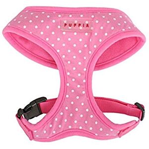 Puppia Dotty Harness, Medium, Pink Puppia Dotty Harness, Medium, Pink