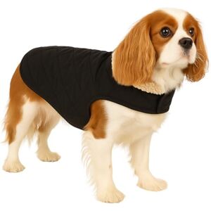 Flamingo dog coat Bonnie Black A:40cm B:34–40cm C:54–60cm polyester water-repellent plush inner lining Velcro closure made in Europe Flamingo dog coat Bonnie Black A:40cm B:34–40cm C:54–60cm polyester water-repellent plush inner lining Velcro closure made in Europe