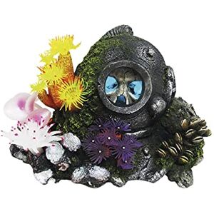 Nobby 28599 Aqua Ornaments Helmet with Skull LED 22/7 x 16/0 x 14 cm Nobby 28599 Aqua Ornaments Helmet with Skull LED 22/7 x 16/0 x 14 cm