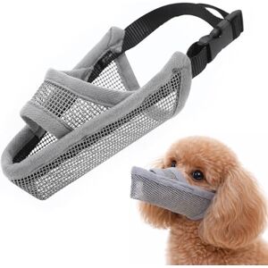 Crazy Felix Nylon Dog Muzzle for Small Medium Large Dogs, Air Mesh Breathable and Drinkable Pet Muzzle for Anti-Biting Anti-Barking Licking (Grey, XXS) Crazy Felix Nylon Dog Muzzle for Small Medium Large Dogs, Air Mesh Breathable and Drinkable Pet Muzzle for Anti-Biting Anti-Barking Licking (Grey, XXS)