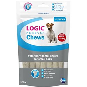 Logic Prozym Dental Chews for Dogs and Puppies Over 6 Months Small Dog & Puppy Tooth Care Low Calorie 15 Chews Logic Prozym Dental Chews for Dogs and Puppies Over 6 Months Small Dog & Puppy Tooth Care Low Calorie 15 Chews