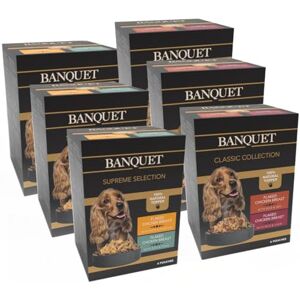 HILIFE Banquet Adult Wet Dog Food, Mixed Multipacks Classic Collection & Supreme Selection, Made with 100% Natural Ingredients (36 Pouches x 100g) HILIFE Banquet Adult Wet Dog Food, Mixed Multipacks Classic Collection & Supreme Selection, Made with 100% Natural Ingredients (36 Pouches x 100g)