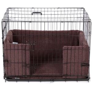 Danish Design Dog Crate Bumper Sherpa Fleece, Ecoflex Recycled Filling Mauve Medium Danish Design Dog Crate Bumper Sherpa Fleece, Ecoflex Recycled Filling Mauve Medium