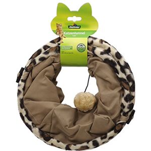 Dehner Cat Tunnel Stretcher Leo, Diameter 25 cm Length 50 cm, Polyester/Metal/Brown Dehner Cat Tunnel Stretcher Leo, Diameter 25 cm Length 50 cm, Polyester/Metal/Brown