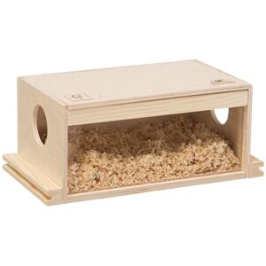 Ferplast Arcade Home Wooden House for Hamsters & Mice 29 x 15.3 x h 12 cm, Accessory for Cage, Bedding Litter Sawdust Ferplast Arcade Home Wooden House for Hamsters & Mice 29 x 15.3 x h 12 cm, Accessory for Cage, Bedding Litter Sawdust