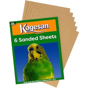 Kagesan Sand Sheets for Bird Cages, Small (33x25cm), Case of 72 Kagesan Sand Sheets for Bird Cages, Small (33x25cm), Case of 72