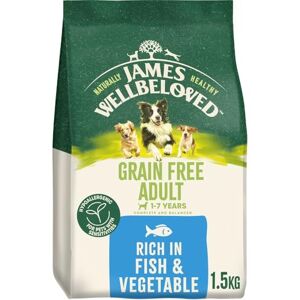 James Wellbeloved Adult Fish & Veg Grain Free Dry Dog Food - 1.5kg James Wellbeloved Adult Fish & Veg Grain Free Dry Dog Food - 1.5kg