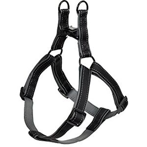 Nobby Classic Reflect Soft Harness, 50-72 cm, Black/Grey Nobby Classic Reflect Soft Harness, 50-72 cm, Black/Grey