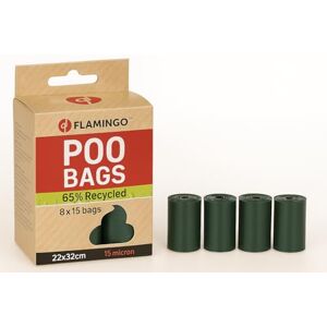 Flamingo POOP BAG RECYCLED POCO GREEN 8x15PCS Flamingo POOP BAG RECYCLED POCO GREEN 8x15PCS