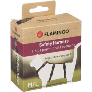 Flamingo Cat Safety harness Zera Black M/L 25-31cm 40-56cm 35-53cm 15mm Flamingo Cat Safety harness Zera Black M/L 25-31cm 40-56cm 35-53cm 15mm