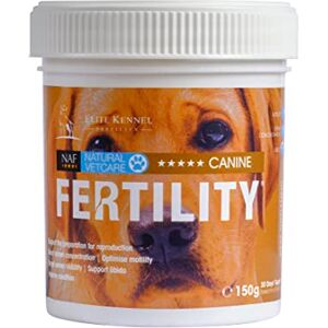 NAF Natural VetCare Canine Fertility Supplement for Stud Dogs – Supports Sperm Quality, Libido & Reproductive Health – With L-Carnitine, Ginseng & Zinc – Veterinary Strength Formula – 300g NAF Natural VetCare Canine Fertility Supplement for Stud Dogs – Supports Sperm Quality, Libido & Reproductive Health – With L-Carnitine, Ginseng & Zinc – Veterinary Strength Formula – 300g