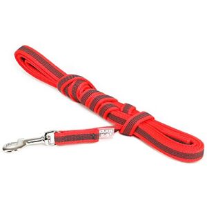 Julius-K9 Color & Gray Super-Grip Leash with Handle, 14 mm x 3 m, Red-Gray Julius-K9 Color & Gray Super-Grip Leash with Handle, 14 mm x 3 m, Red-Gray