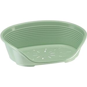 Ferplast Cat Bed, Plastic Dog Bed Small, Ventilation Holes and Non-Slip Rubber Feet for Added Stability 49 x 36 x h. 17.5 cm. Green Ferplast Cat Bed, Plastic Dog Bed Small, Ventilation Holes and Non-Slip Rubber Feet for Added Stability 49 x 36 x h. 17.5 cm. Green