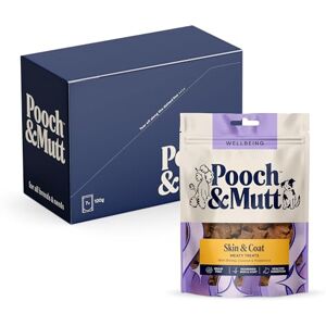 Pooch & Mutt Skin & Coat Meaty Treats, Dog Treats Grain Free, for Itchy Skin and Skin Relief, Shrimp & Coconut, Pack of 7x120g (packaging may vary) Pooch & Mutt Skin & Coat Meaty Treats, Dog Treats Grain Free, for Itchy Skin and Skin Relief, Shrimp & Coconut, Pack of 7x120g (packaging may vary)