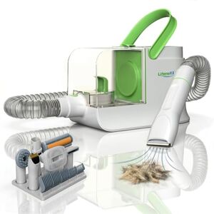 Lifenaxx Pet Grooming Vacuum Kit LX-052 – 6-in-1 Pet Hair Clipper with Vacuum Suction, Deshedding & Massage Brushes, HEPA Filter, 3 Suction Modes, Quiet Operation, for Dogs & Cats Lifenaxx Pet Grooming Vacuum Kit LX-052 – 6-in-1 Pet Hair Clipper with Vacuum Suction, Deshedding & Massage Brushes, HEPA Filter, 3 Suction Modes, Quiet Operation, for Dogs & Cats