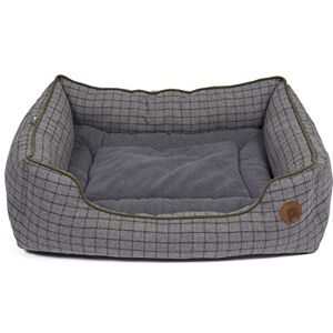 Petface Moss Green Square Dog Bed with Reversible Cushion, Machine Washable, Medium (Pack of 1) Petface Moss Green Square Dog Bed with Reversible Cushion, Machine Washable, Medium (Pack of 1)